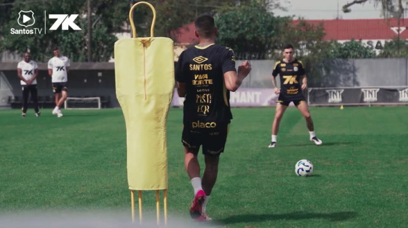 Trabalho intenso! Santos treina em dois períodos no CT Rei Pelé
