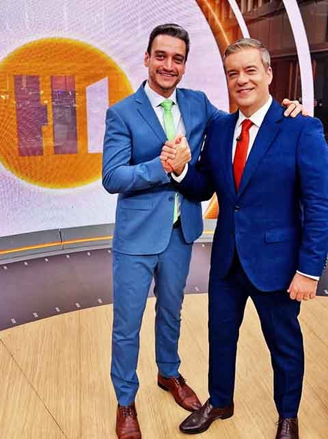 “Obrigado, Kova, por sempre me receber tão bem e pelas preciosas dicas desse novo desafio que se abre para mim agora. Que sua jornada no Jornal Hoje seja de ainda mais sucesso. Pode deixar que cuidarei muito bem desta linda casa. Chega logo, novembro”, publicou.