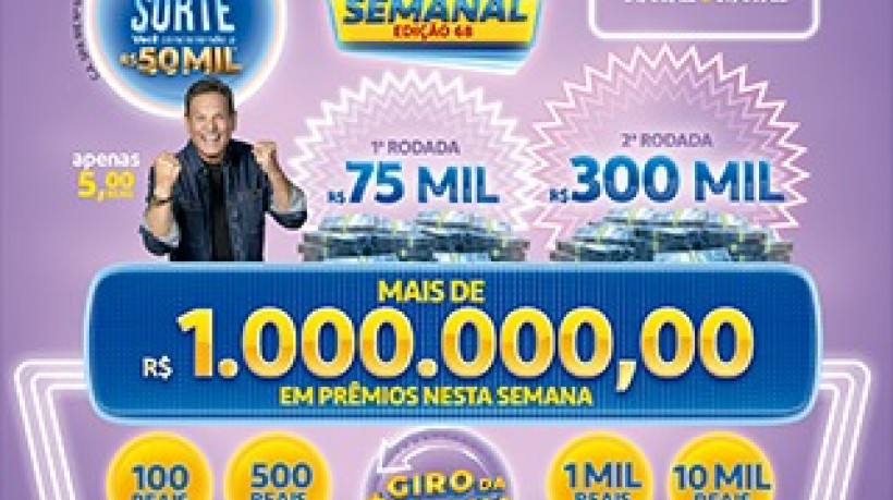 Confira o resultado do 68º sorteio da Tele Sena semanal neste domingo, 7 de setembro