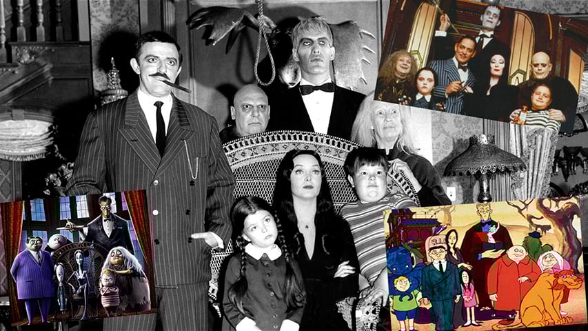 A Família Addams, criação do cartunista Charles Addams na década de 1930, é um dos núcleos familiares mais icônicos da cultura pop. 