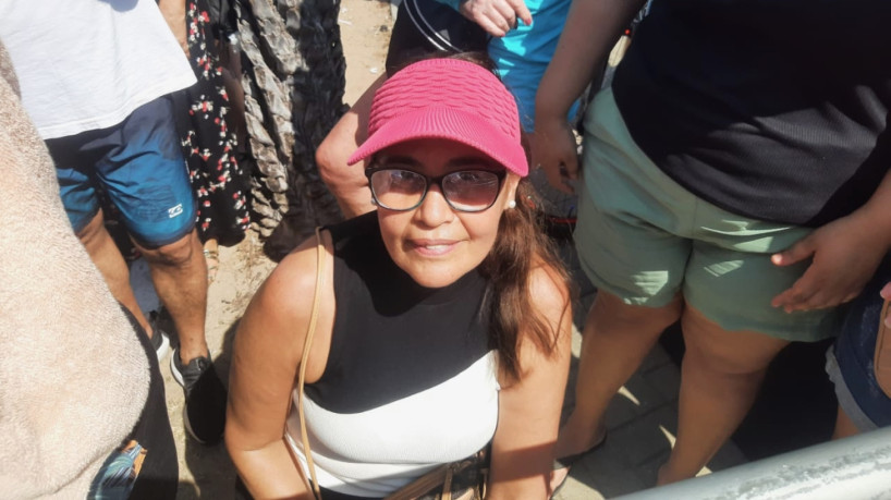 Maria Zenaide foi com marido e nora assistir apresentação do filho, Ri, no desfile de 7 de Setembro em Fortaleza