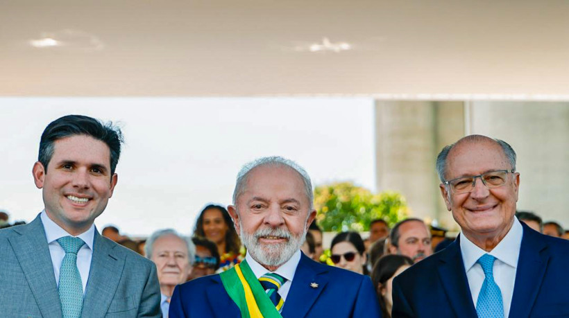 ￼PRESIDENTE Lula, o vice Geraldo Alckmin e o presidente da Câmara, Hugo Motta