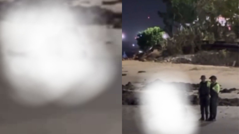 Casal simula sexo na praia da Beira-Mar de Fortaleza nesse domingo, 7