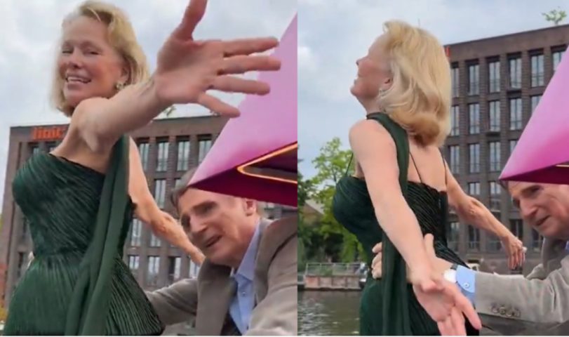 No começo de agosto, viralizou na internet um vídeo dos dois recriando uma das cenas românticas mais famosas da história, do filme Titanic.