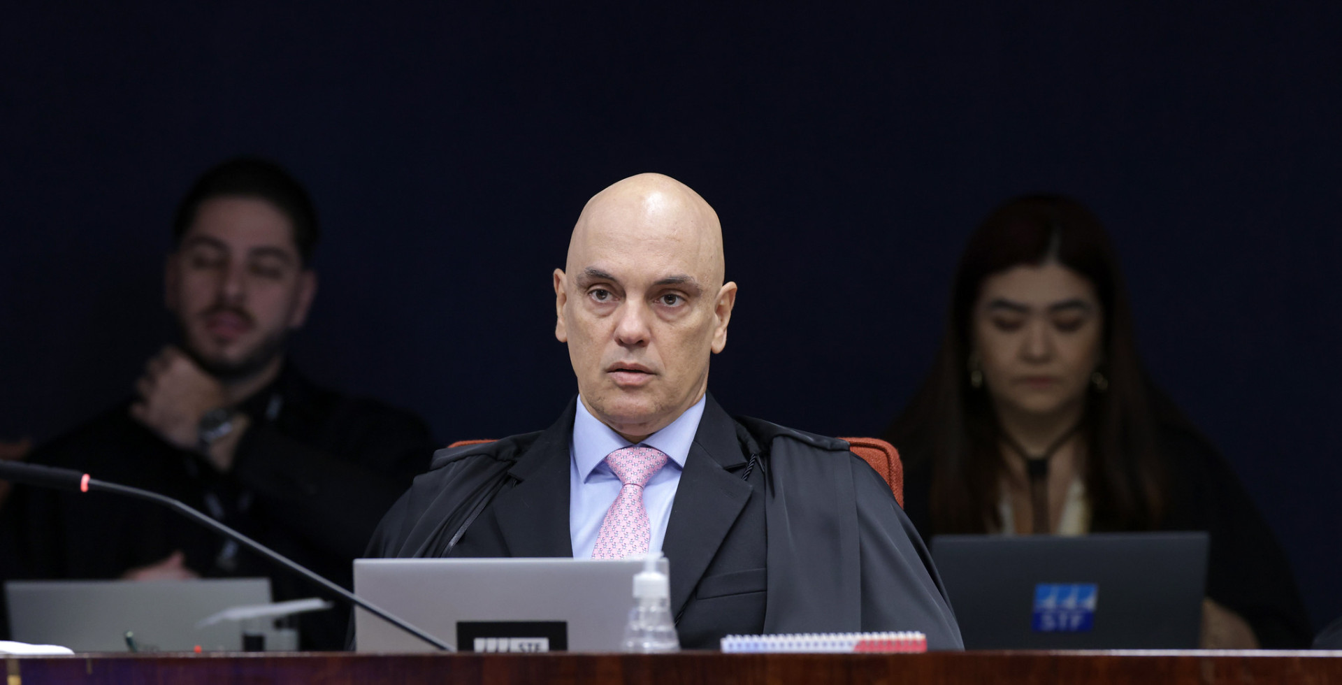 Ministro Alexandre de Moraes (STF) durante julgamento da Ação Penal 2668, referente à trama golpista  
