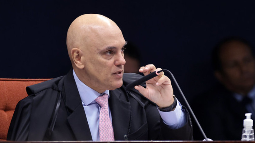 Alexandre de Moraes, ministro do STF, tem sido alvo de sanções dos EUA