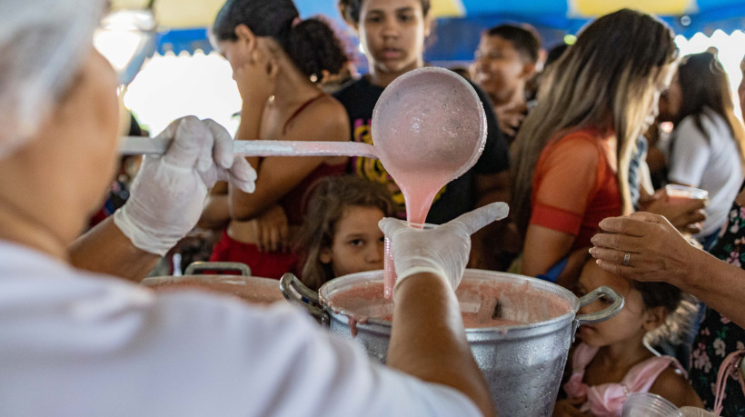 Fortaleza, CE, BR 10.09.25  -  Merendaço no Grande Bom Jardim une escolas, cozinhas comunitárias e famílias por uma alimentação saudável (Fco Fontenele/O POVO)