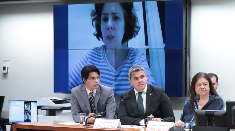 Carla Zambelli participa de audiência em comissão da Câmara