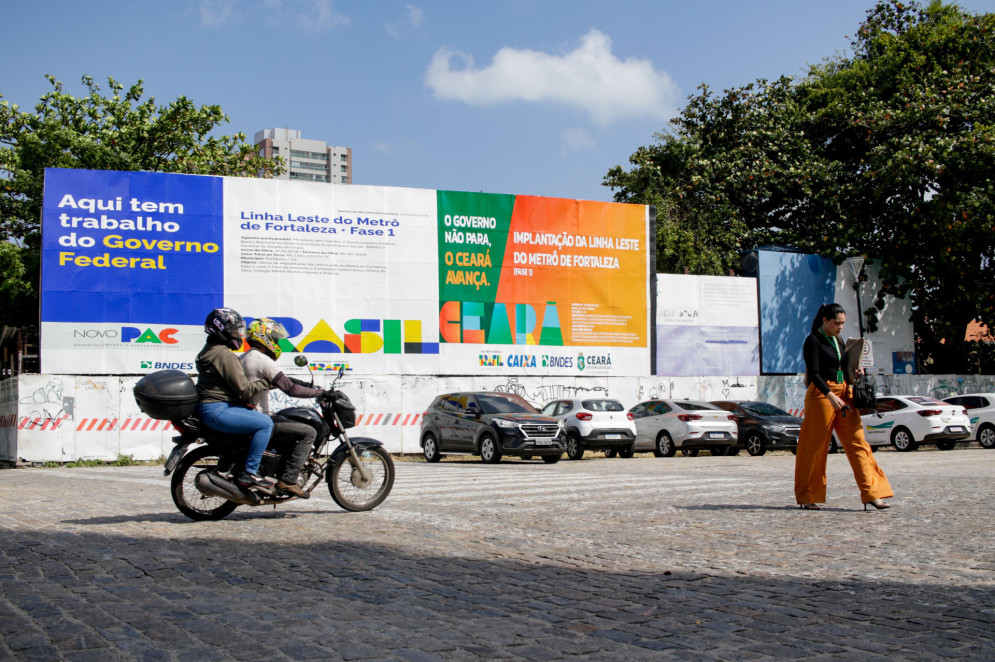 Linha Leste do metrô de Fortaleza liga o Centro ao bairro Papicu, passando pelo bairro Aldeota