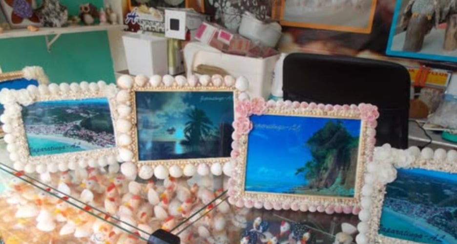 Conchas - Alagoas - As conchas são usadas principalmente para a confecção de peças decorativas e adornos de acessórios. Esse trabalho está intimamente ligado ao mar, e as conchas são extraídas das praias e transformadas com cuidados especiais pelos artesãos locais.