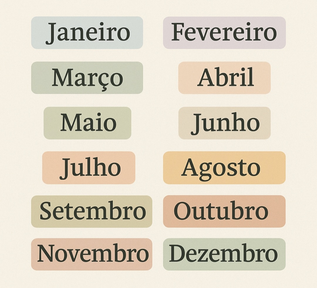 O ano tem 12 meses por influência do calendário romano, que adotou esse modelo baseado nos ciclos lunares e solares.