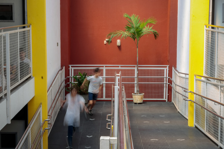 Intervalo na escola Canarinho Sapiens, em Fortaleza