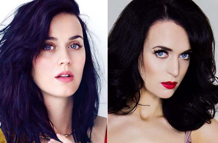 Katy Perry – A cantora e atriz Francesca Brown contou que chegou a perder alguns trabalhos por se parecer demais com a cantora Katy Perry. Acontece que ela curtiu a ideia e fez até uns covers da artista.