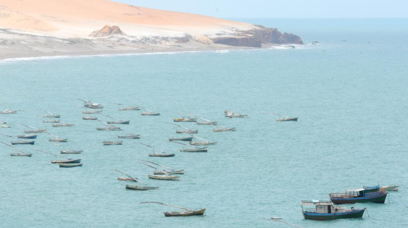 Vista da Praia da Redonda, em Icapuí. Município tem identidade cultural e histórica moldada pelo mar
