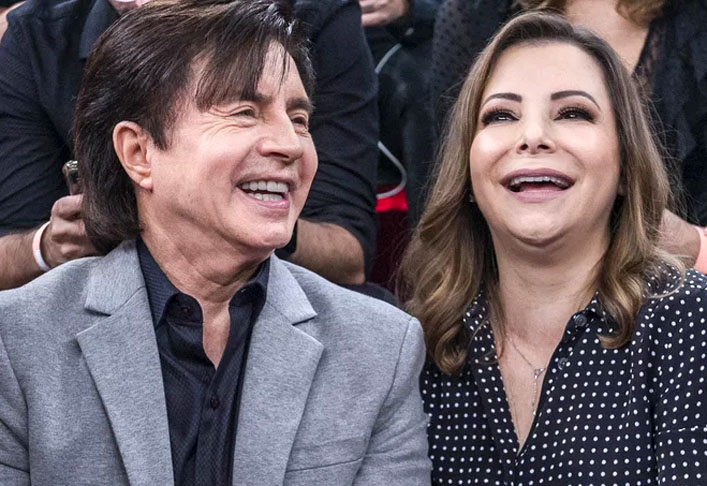 Xororó e Noely Lima - Casados desde 1981. São pais dos cantores Sandy e Junior Lima.