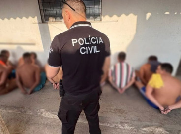 ￼SUSPEITOS de integrar facção criminosa presos pela Polícia Civil do Ceará 