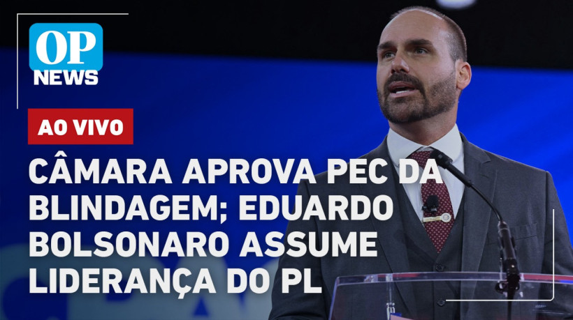 Eduardo Bolsonaro assumiu oficialmente a liderança do PL nesta terça-feira. 16