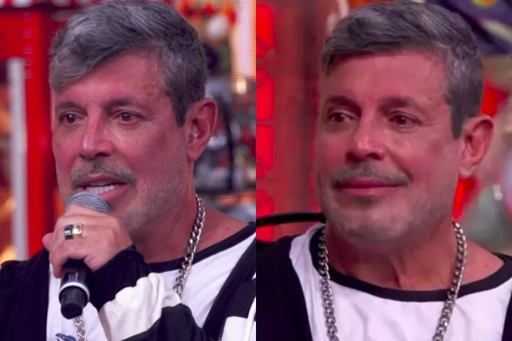 Alexandre Frota também se emocionou recentemente ao receber uma homenagem de Luciano Huck no Domingão com Huck, exibido no dia 8 de junho de 2025.