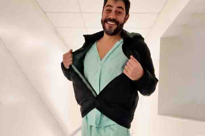 “Às vezes as pessoas falam assim, ‘que legal, você tá bem magrinho, barriga chapada’. Mas não é um emagrecimento saudável, pontuou.