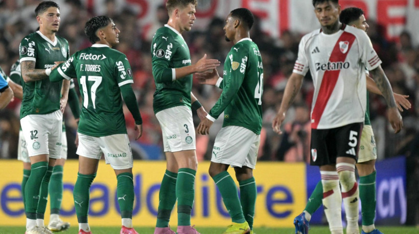 O Palmeiras enfrenta o River Plate, pela Copa Libertadores