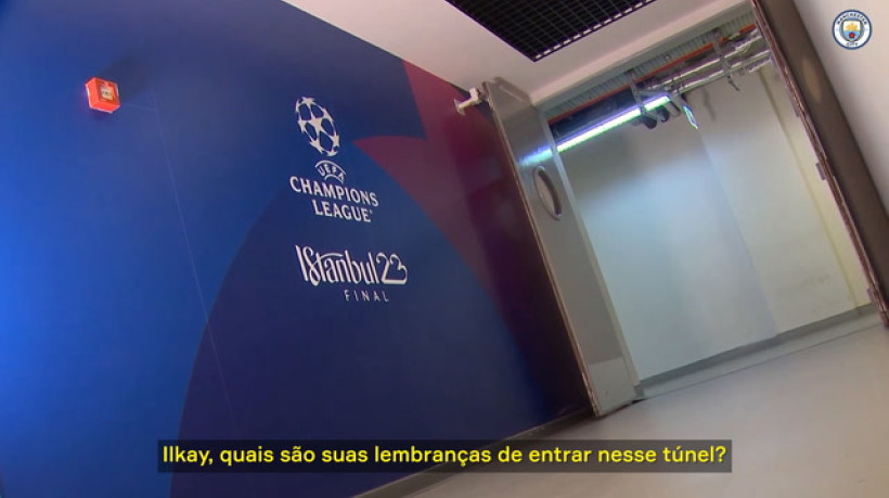 Gündoğan visita palco do título da UEFA Champions League 2023