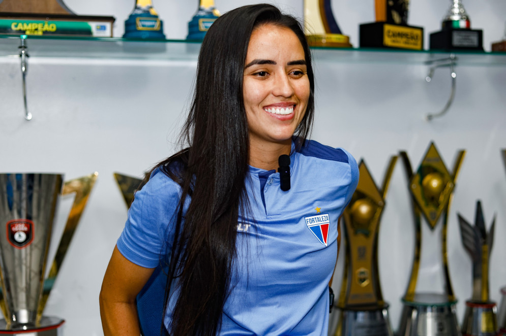 Priscilla Andrade Lopes é natural de Franca, interior de São Paulo, e já passou por times como Red Bull Bragantino-SP(Foto: Daniel Galber/O POVO) Priscilla Andrade Lopes é natural de Franca, interior de São Paulo, e já passou por times como Red Bull Bragantino-SP(Foto: Daniel Galber/O POVO)