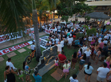 Manifestação de moradores e trabalhadores de Jeri 