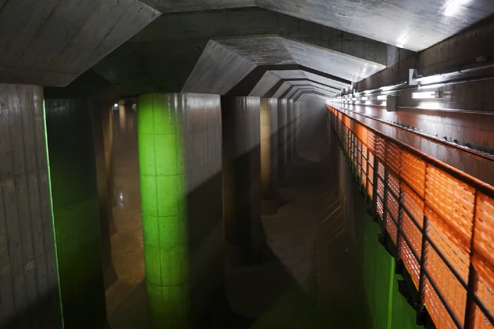 Esse espaço lembra o interior de uma catedral, com 25 metros de altura e 177 metros de comprimento — por isso o apelido de templo.