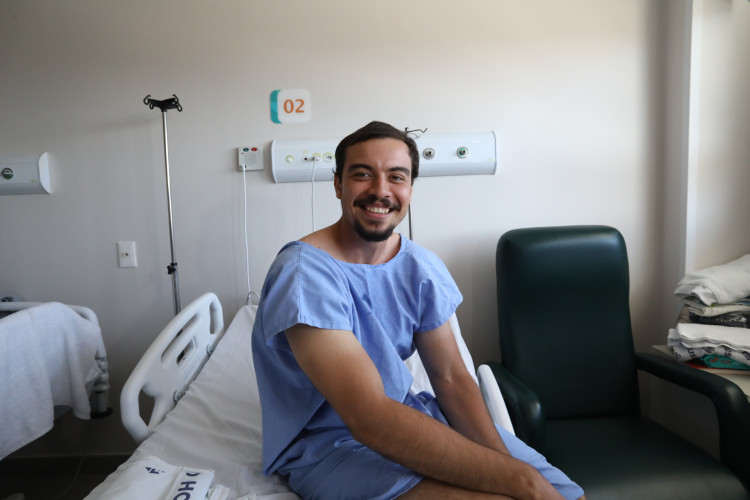  Heitor Pereira, paciente beneficiado com cirurgia