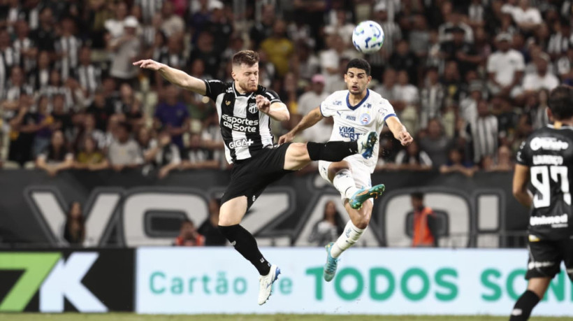 Willian Machado, zagueiro do Ceará, contra o Bahia