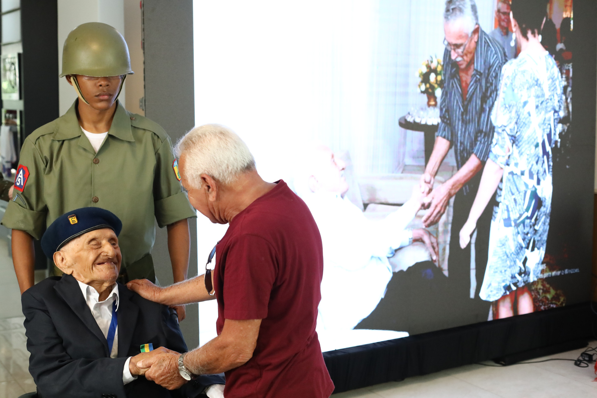 FORTALEZA-CE, BRASIL,20.09.2025: Homenagem ao ex-combatente da Segunda Guerra, sargento José Barbosa Sobrinho, 108 anos.  (Fotos: Fabio Lima)