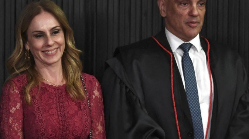 Viviane Moraes e o marido, A|lexandre de Moraes, do STF