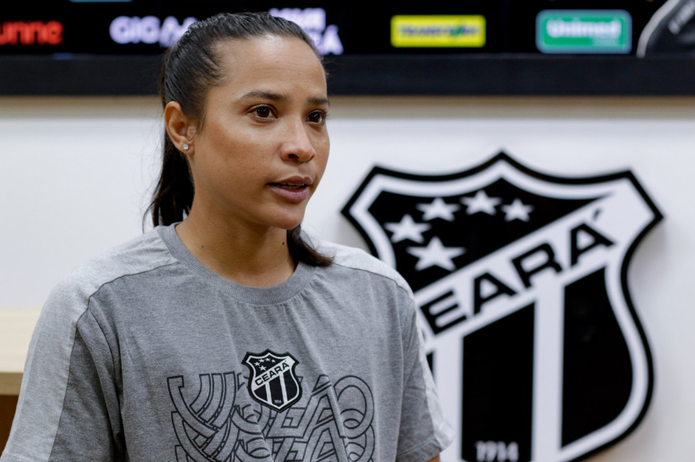 Adrijane Félix é atacante do Ceará SC desde 2025(Foto: Samuel Setubal/ O POVO) Adrijane Félix é atacante do Ceará SC desde 2025(Foto: Samuel Setubal/ O POVO)