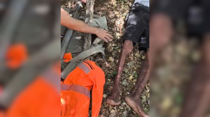 Cinco dias após o sumiço, o idoso foi localizado pela equipe do Corpo de Bombeiros em um matagal, já bastante debilitado 