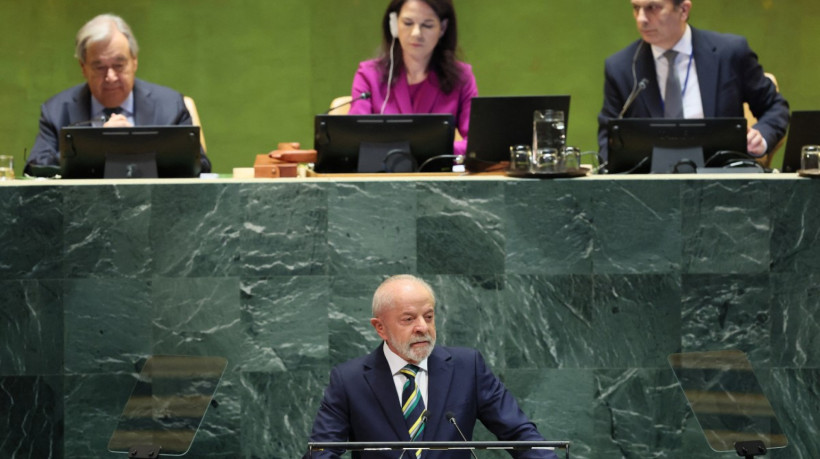 Lula em discurso na Assembleia Geral da ONU, em 23 de setembro de 2025