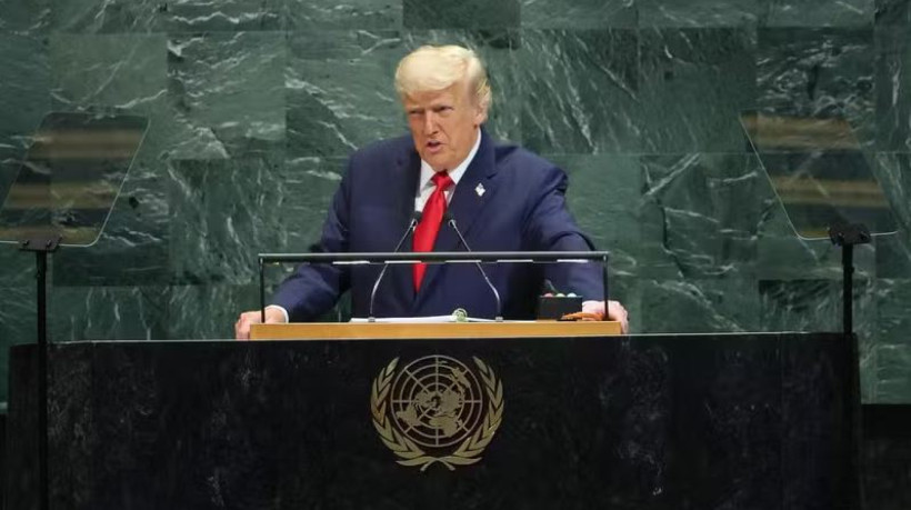 Donald Trump em seu discurso &agrave; ONU.