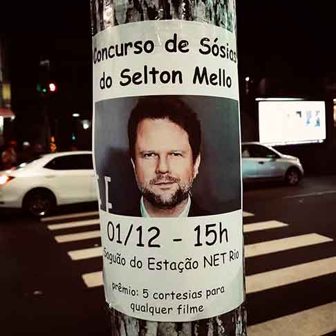 E se enganou quem pensava que os concursos ficariam restritos a atores estrangeiros. No Brasil, em dezembro, a Estação NET Rio promoveu o Concurso Selton Mello.