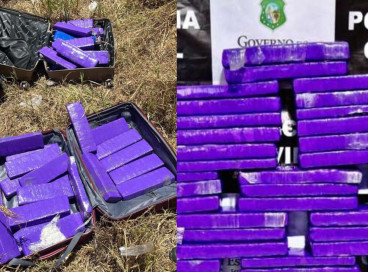 Mulher é presa com 27 quilos de maconha dentro de ônibus na BR-116, em Brejo Santo, com destino a Fortaleza, nessa terça-feira, 23 