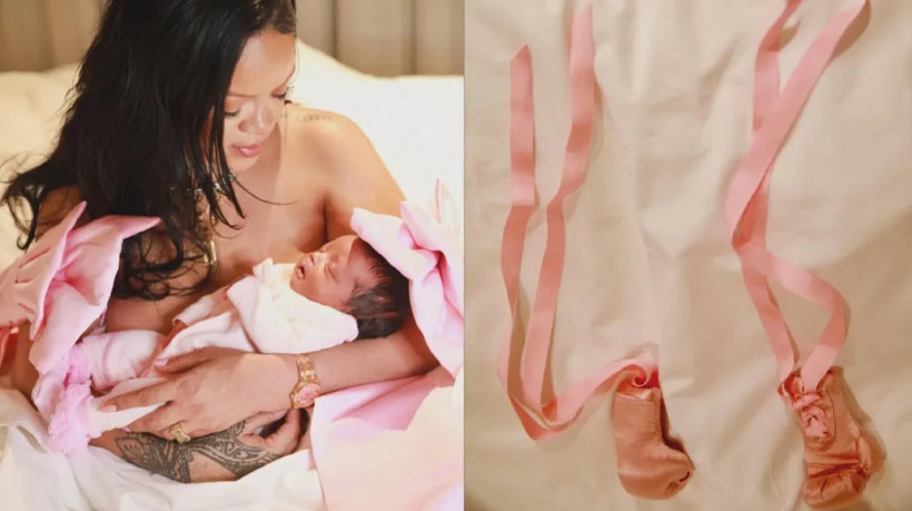 Rihanna deu à luz uma menina no dia 13 de setembro. A novidade, no entanto, foi compartilhada apenas nesta quarta-feira, 24, no Instagram  