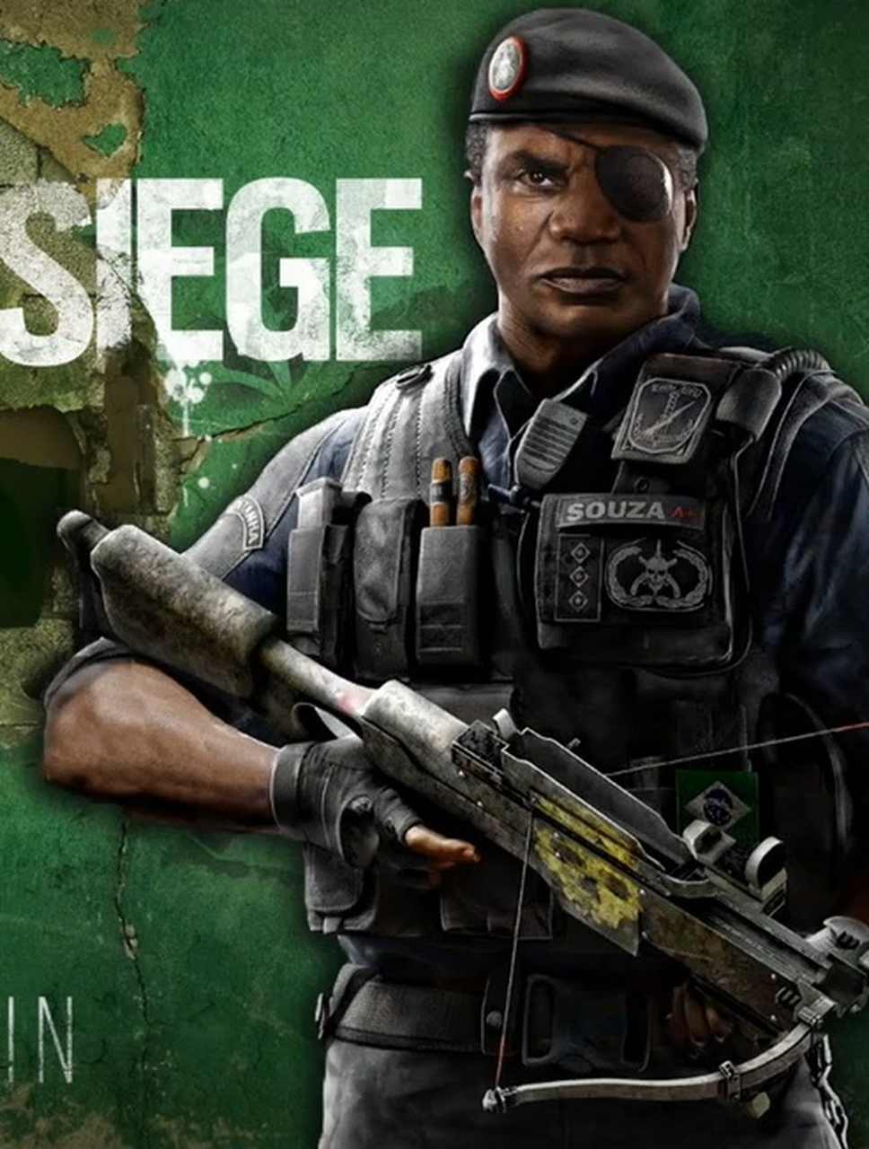Capitão - Personagem do Rainbon Six Siege, Capitão faz parte do Batalhão de Operações Especiais (Bope), setor famoso da polícia brasileira. 
