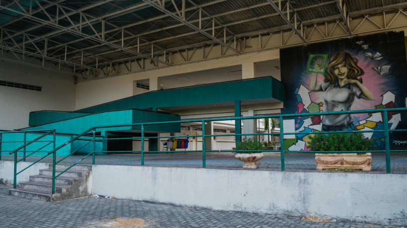 FORTALEZA, CEARÁ, BRASIL, 25-09-2025: Ataque em escola de Sobral deixa três jovens feridos e dois mortos. Na foto, a Escola de Ensino Fundamental e Médio Professor Luis Felipe. (Foto: Fernanda Barros/ O Povo) 