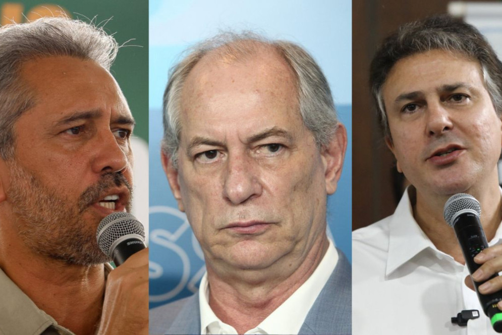 Elmano, Ciro e Camilo (Foto: F&Aacute;BIO LIMA/ DANIEL GALBER/ESPECIAL PARA O POVO)