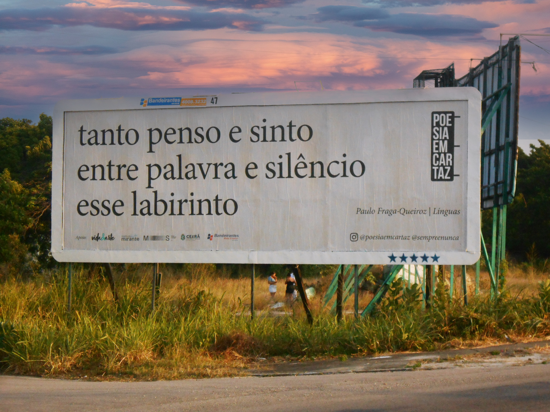  Projeto Poesia em Cartaz, idealizado pelo publicitário e escritor Paulo Fraga (Foto: Felipe Fraga/Divulgação)