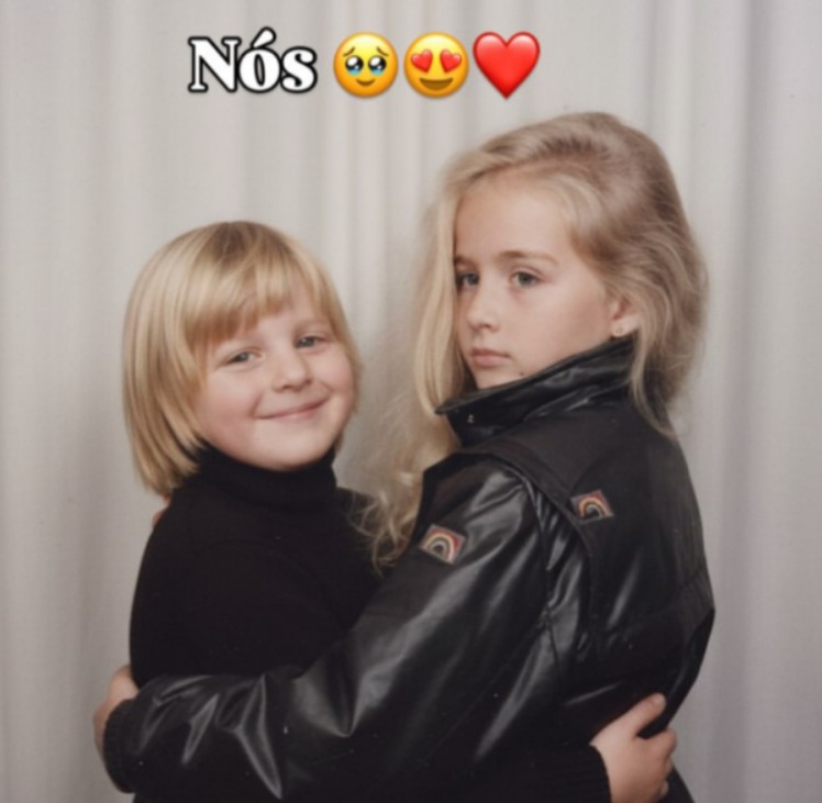 Amor, será que a gente ia ser amigos quando crianças? Melhores amigos!. A publicação rapidamente repercutiu entre fãs e seguidores.