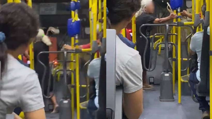 A mulher ainda proferiu xingamentos contra os demais ocupantes do veículo na noite de quinta-feira, 25