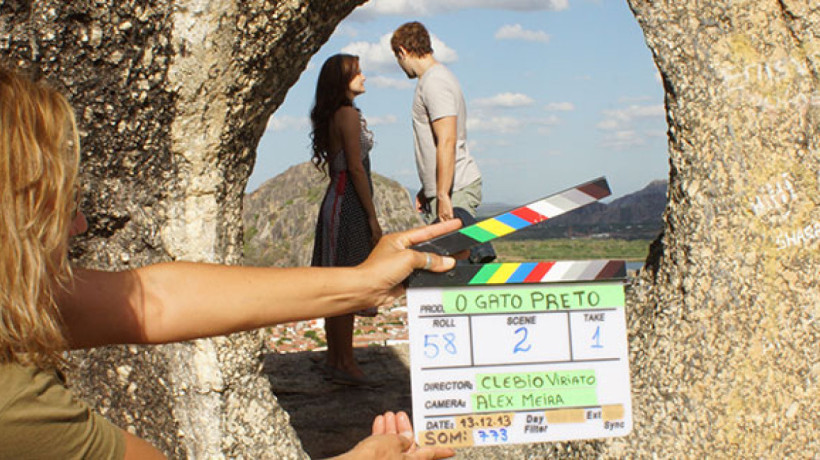 Quixadá foi cenário de gravação de diversos filmes ao longo dos anos. Na foto, Gravações do longa 