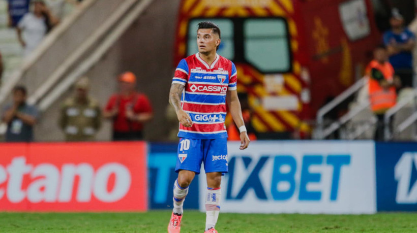 Guzmán no jogo Fortaleza x Sport, no Castelão, pela Série A 2025