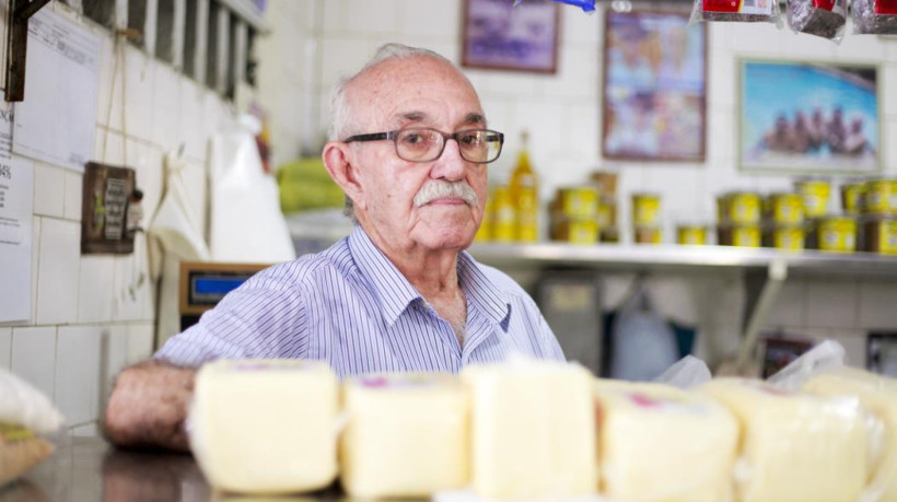 Raimundo do Queijo é dono de estabelecimento no Centro de Fortaleza