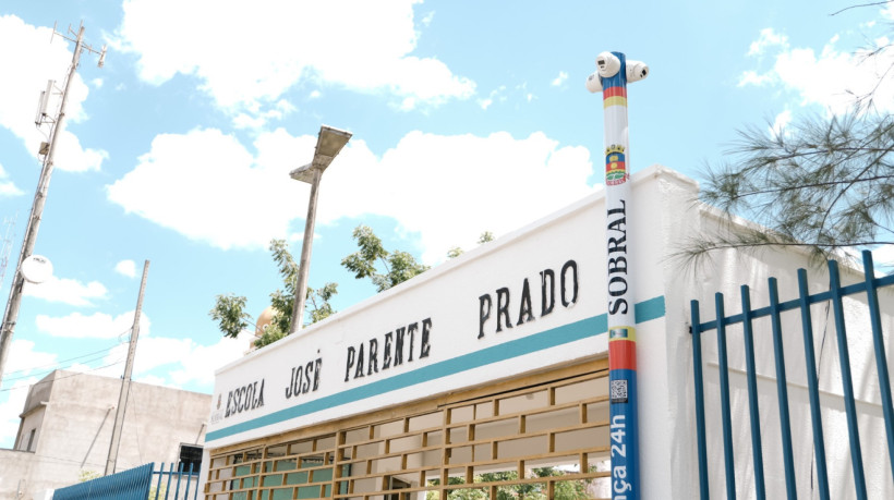 Escola municipal José Parente Prado, no bairro Sumaré, em Sobral, vai passar a contar com um sistema piloto de segurança inteligente nesta sexta-feira, 3