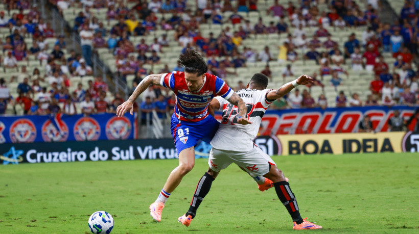 Fortaleza não conseguiu furar a defesa do São Paulo
